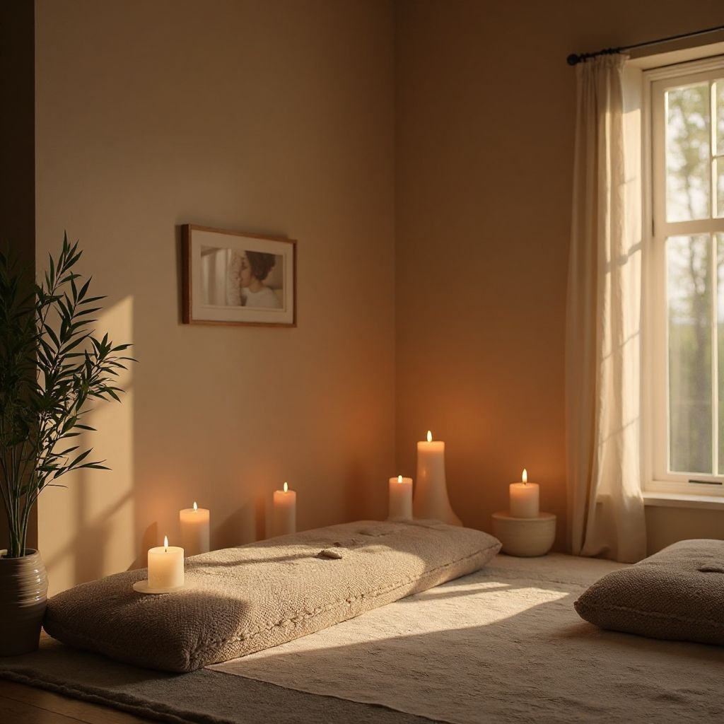 Meditation room peaceful sanctuary